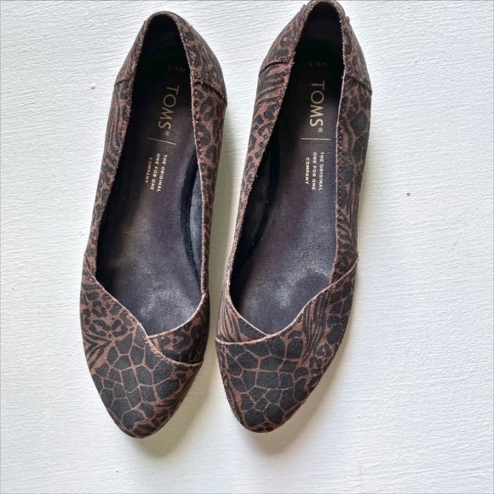 Toms Julie animal print flats - Picture 2 of 12